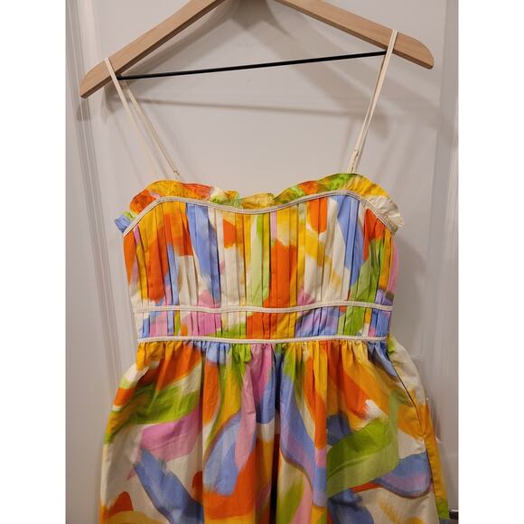 Peach Love Yellow Multiprint Maxi Dress with Pockets - Picture 4 of 9